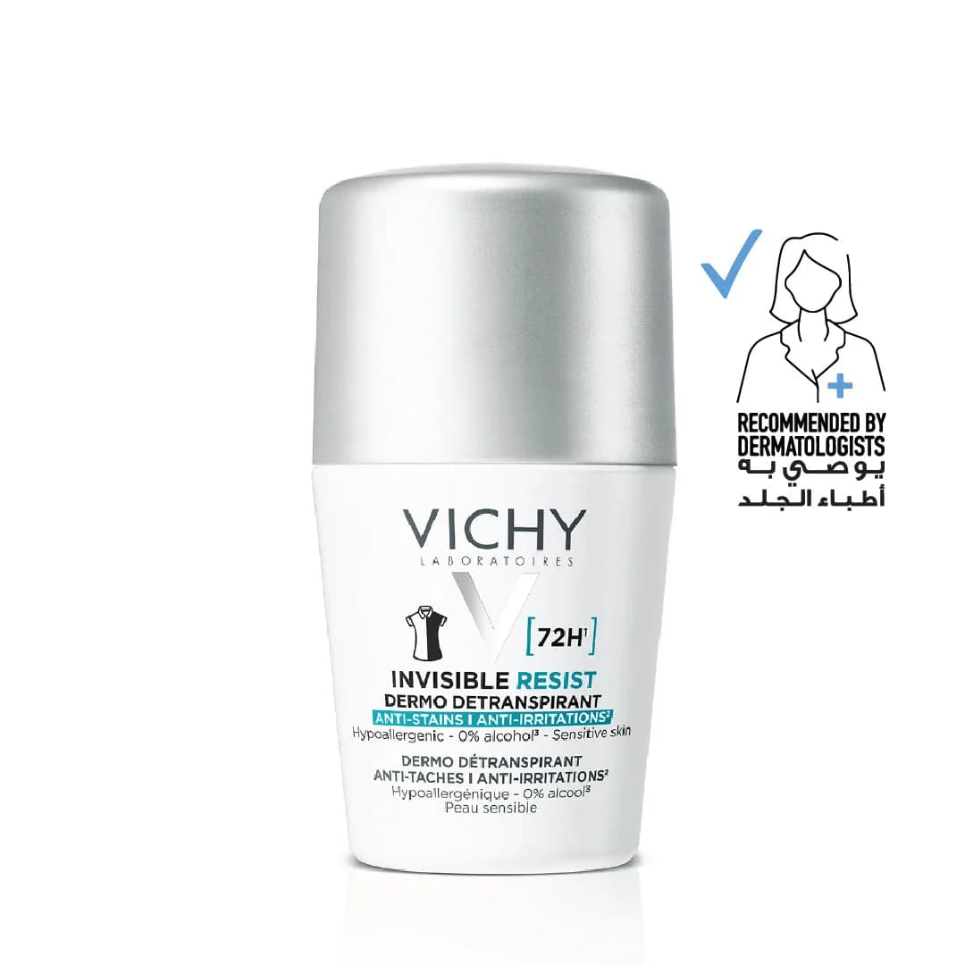 Vichy Deo Roll-On 72h Invisible Men Resist Dermo 50 ml (Black)
