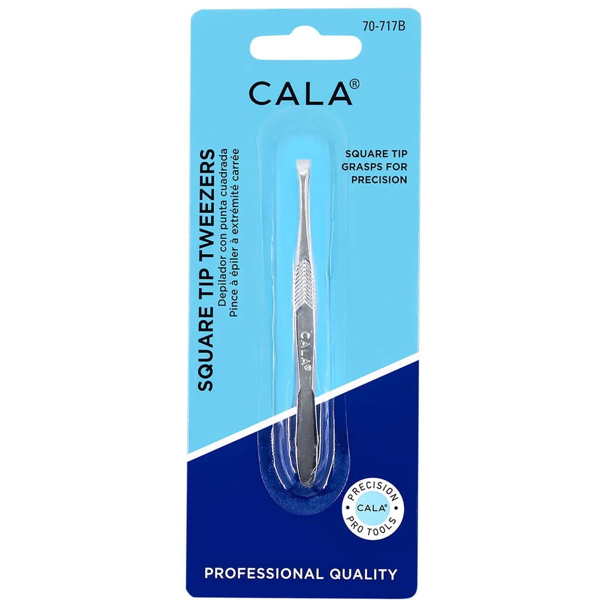 Or Bleu Expert Square Tip Tweezers