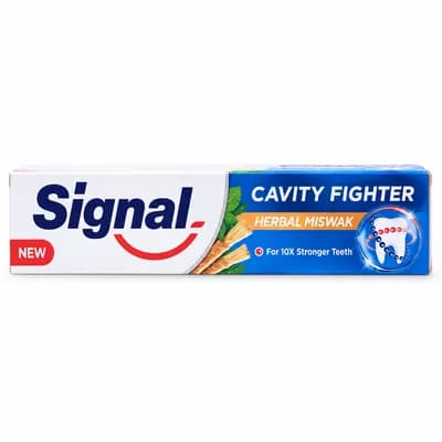 Signal Toothpaste Herbal Mouthwash Fighter