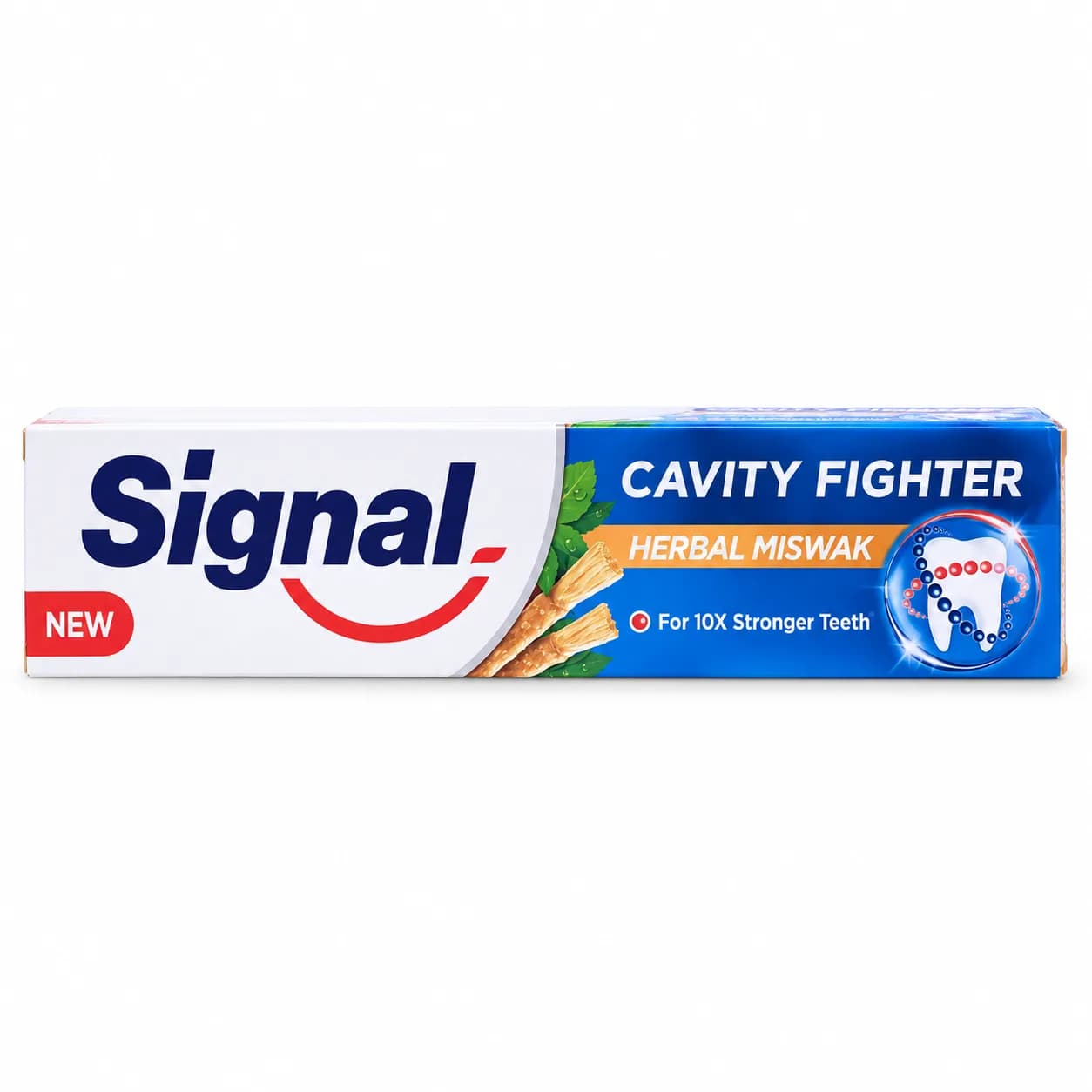 Signal Toothpaste Herbal Mouthwash Fighter
