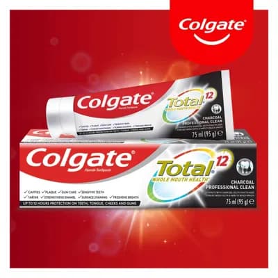 Colgate Total Charcoal Clean Toothpaste 75 ml