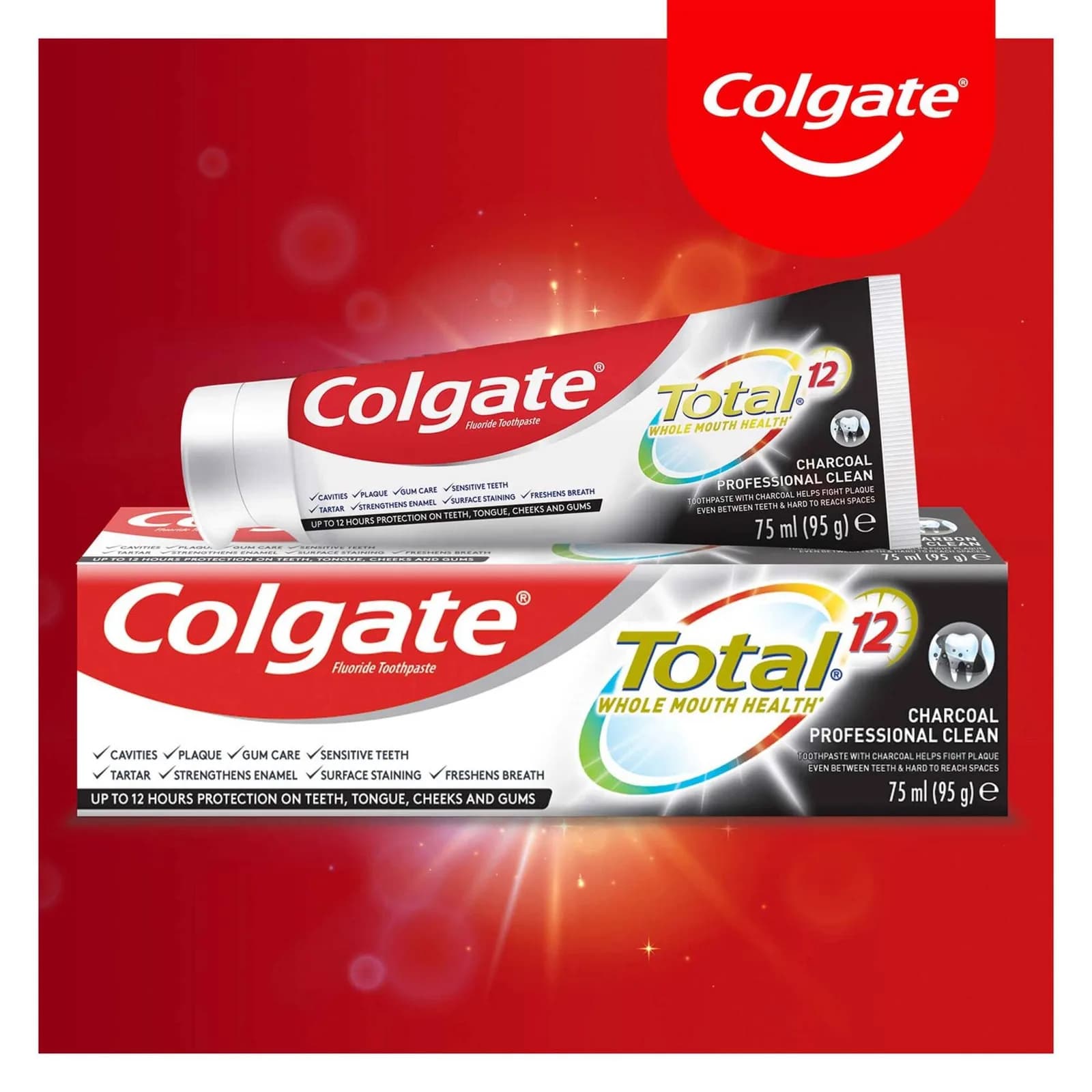 Colgate Total Charcoal Clean Toothpaste 75 ml