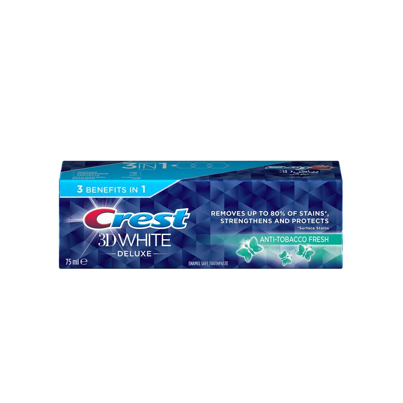 Crest 3D White Deluxe Anti-Tobacco Fresh Toothpaste 75 ml