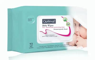 Optimal Sensitive Baby Wipes 72 pcs