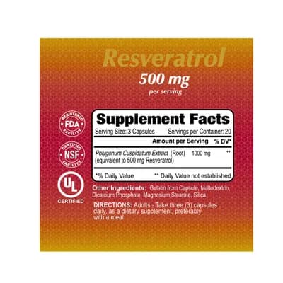 Alfa Multi Resveratrol 500mg 60 Capsules