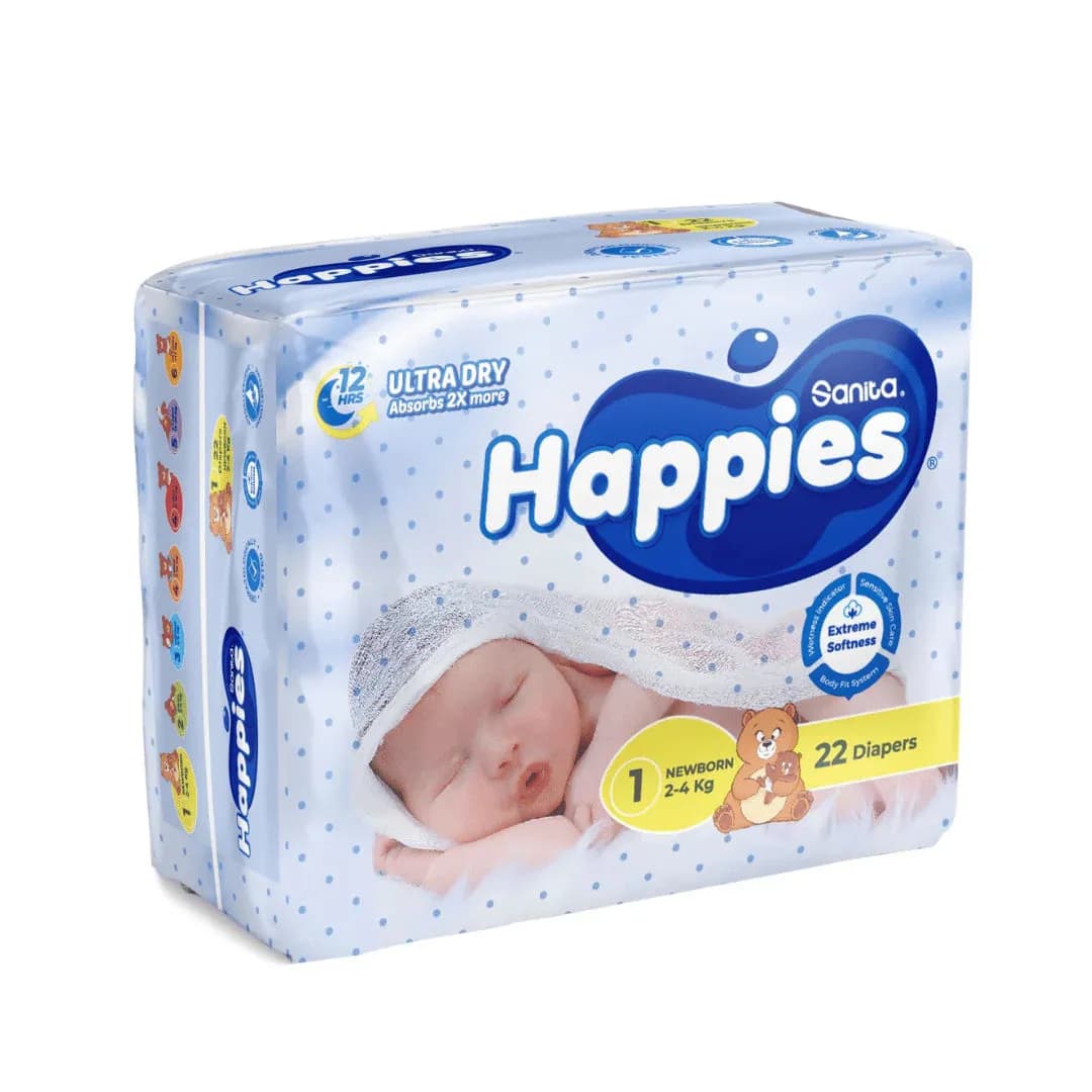 Happies 1 New Born (2-4 kg) 22s