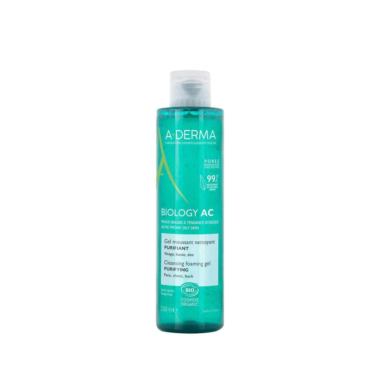 A-Derma Biology AC Purifying Cleansing Foaming Gel (1+1), 200 ml