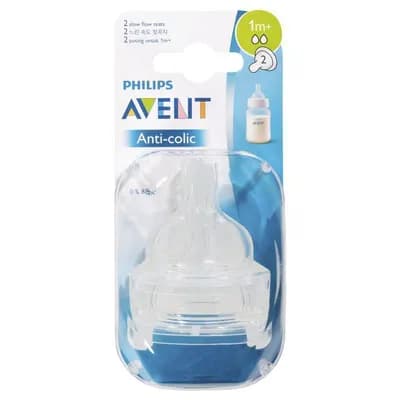 Avent Disposable Silicone Teats 1M+ (2 pcs)