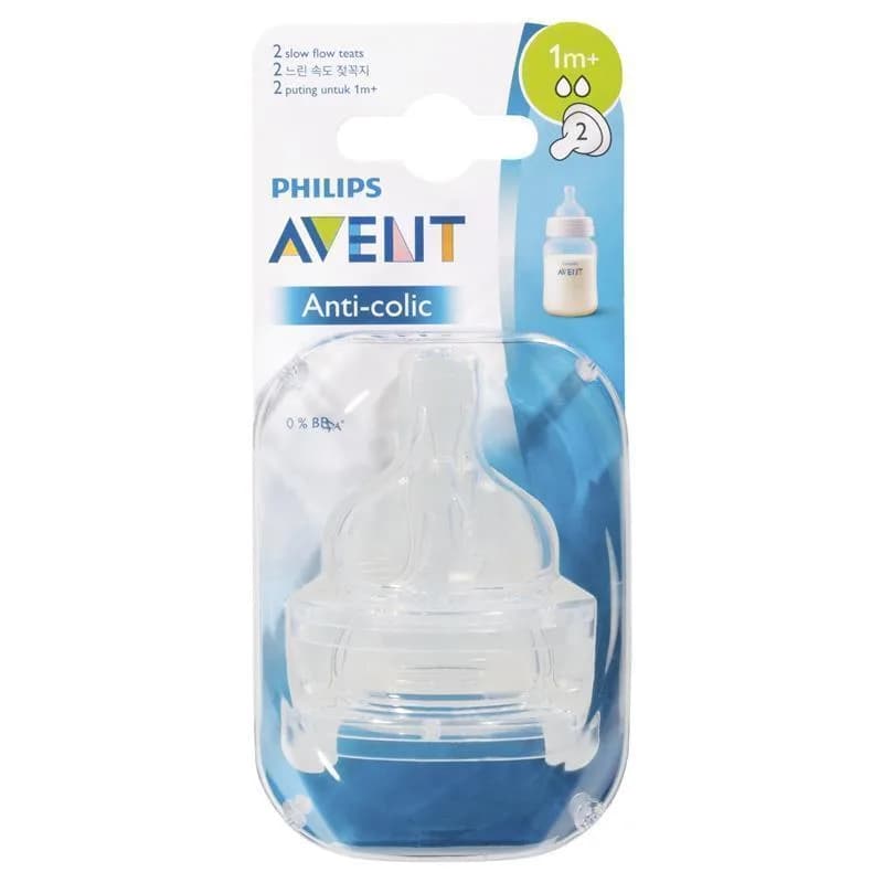 Avent Disposable Silicone Teats 1M+ (2 pcs)