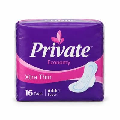 Private Economy Xtra Thin Super Pads 16s