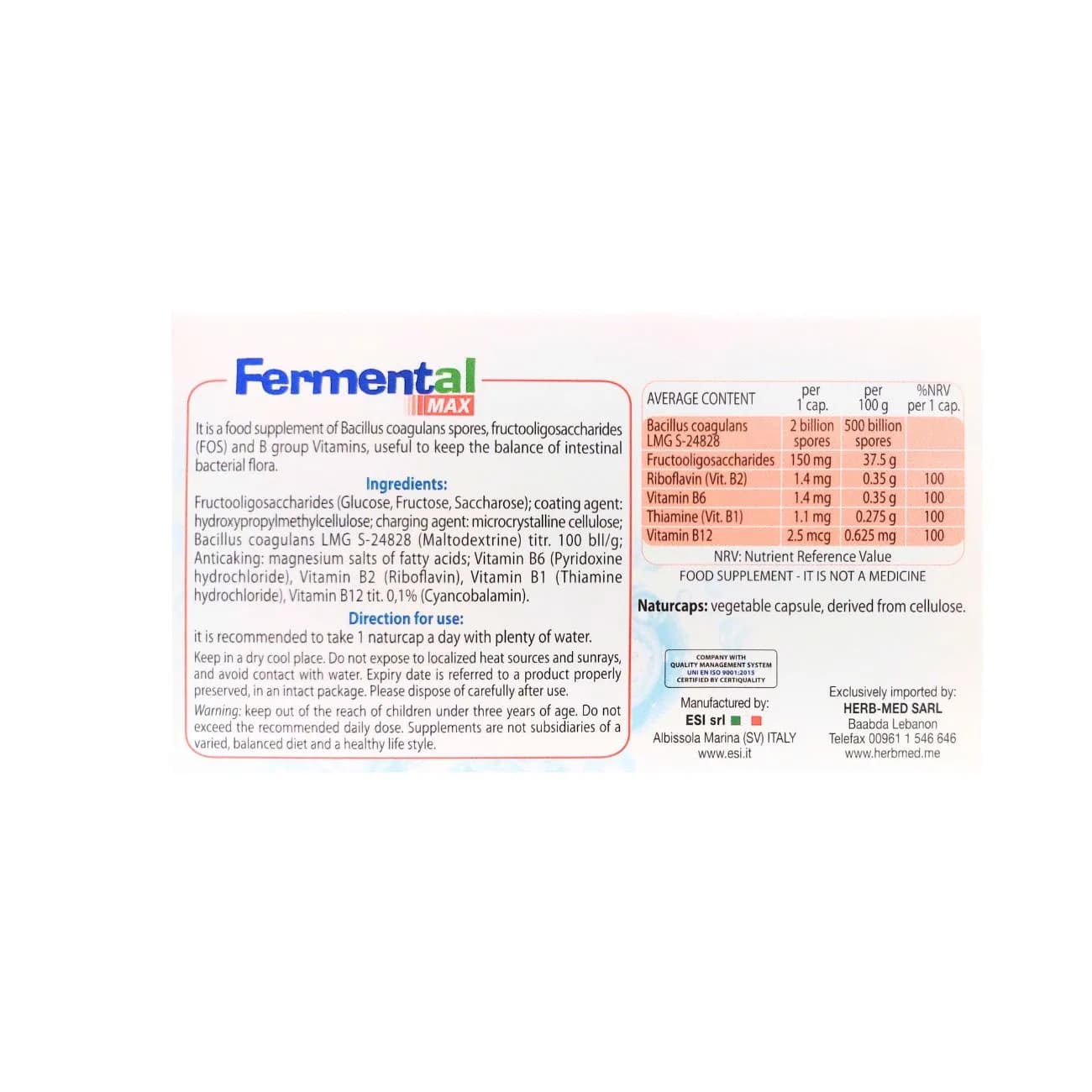 Fermental Max 20 Capsules