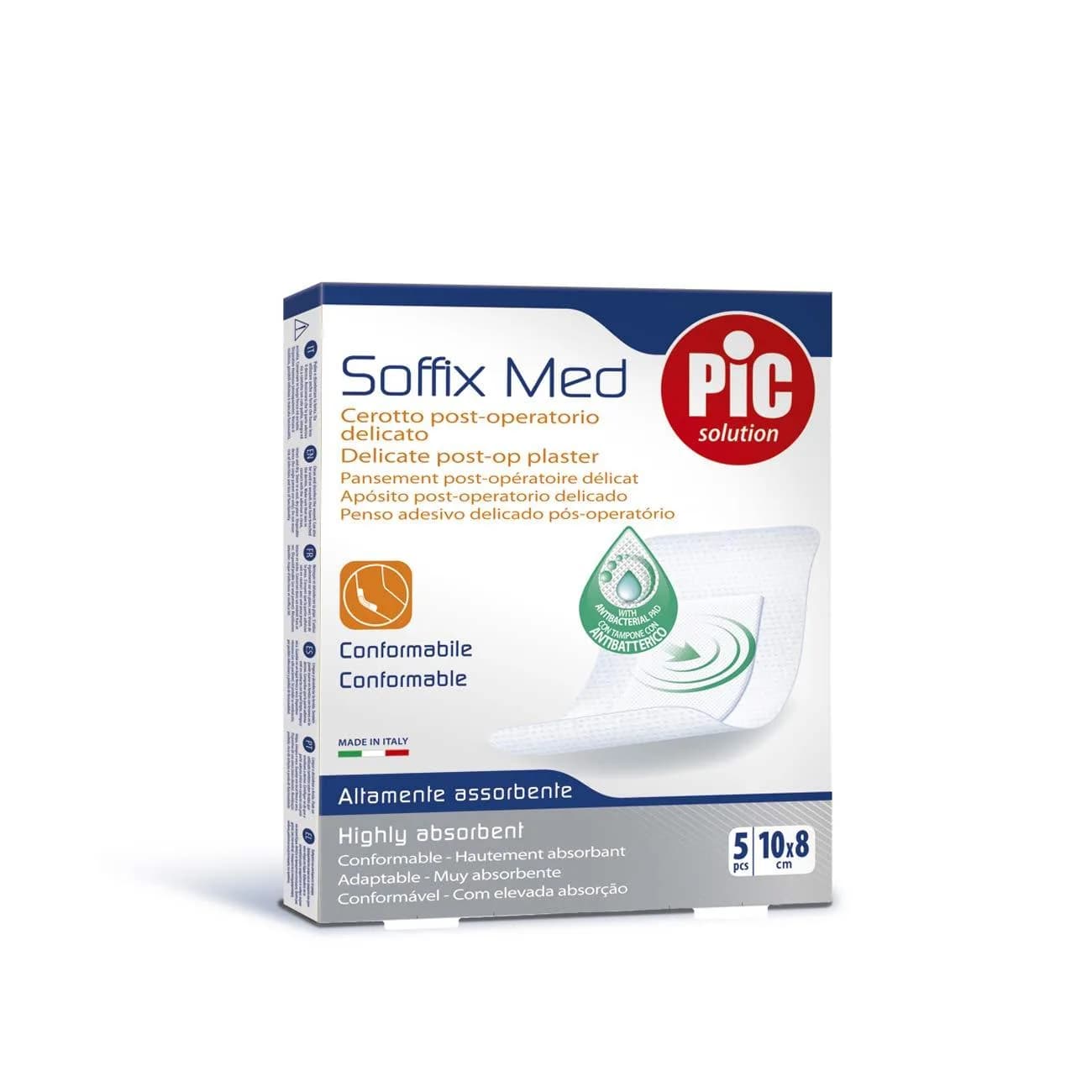 Pic Soffix Med Dressing, 15x10 cm, 5 pcs