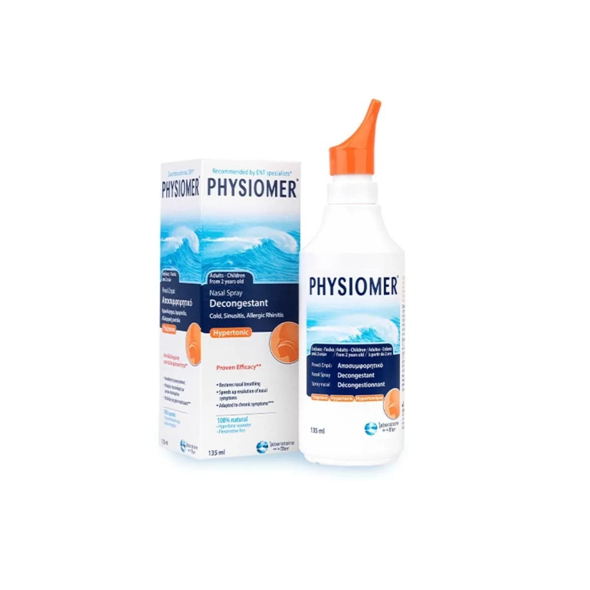 Physiomer Hypertonic Nasal Decongestant Spray