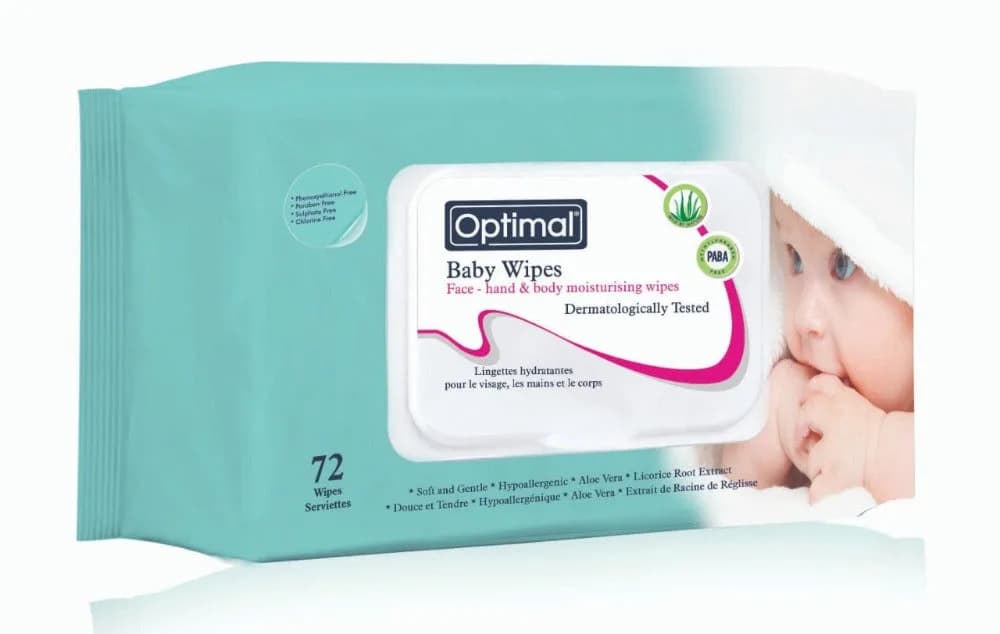 Optimal Baby Wipes Sensitive 72 pcs