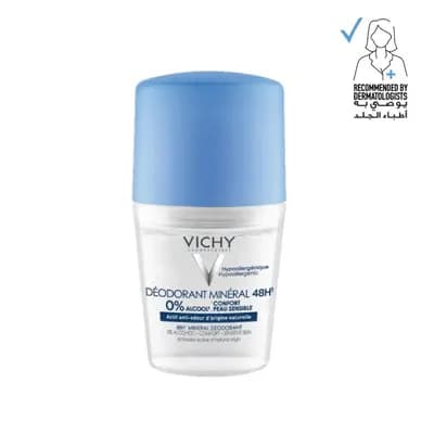 Vichy 48H Roll-On Deodorant 50 ml - White