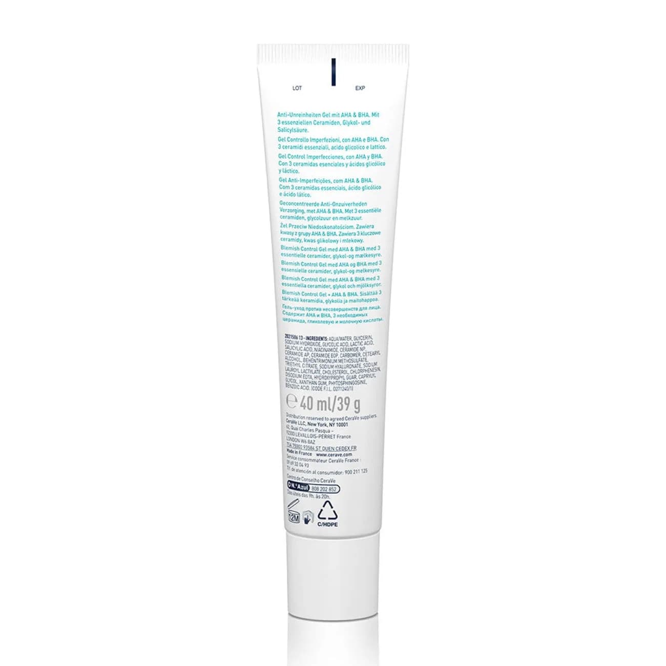 CeraVe Blemish Control Gel with AHA & BHA 40ml