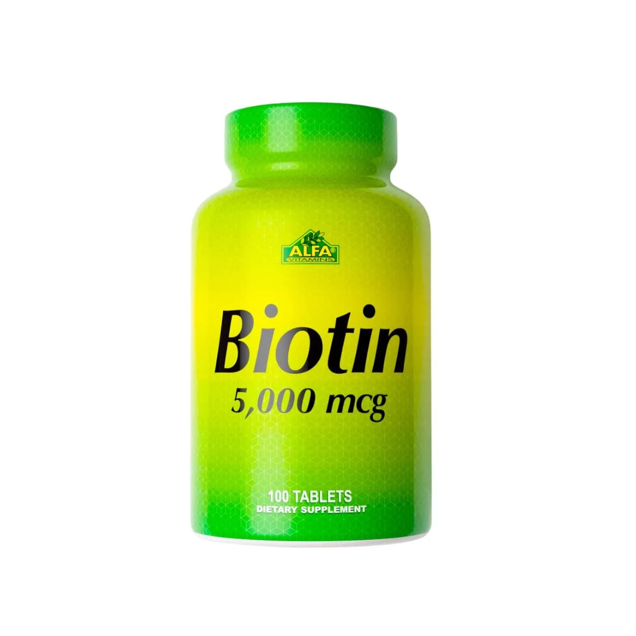 Alfa Biotin 5000mcg 100 Tablets