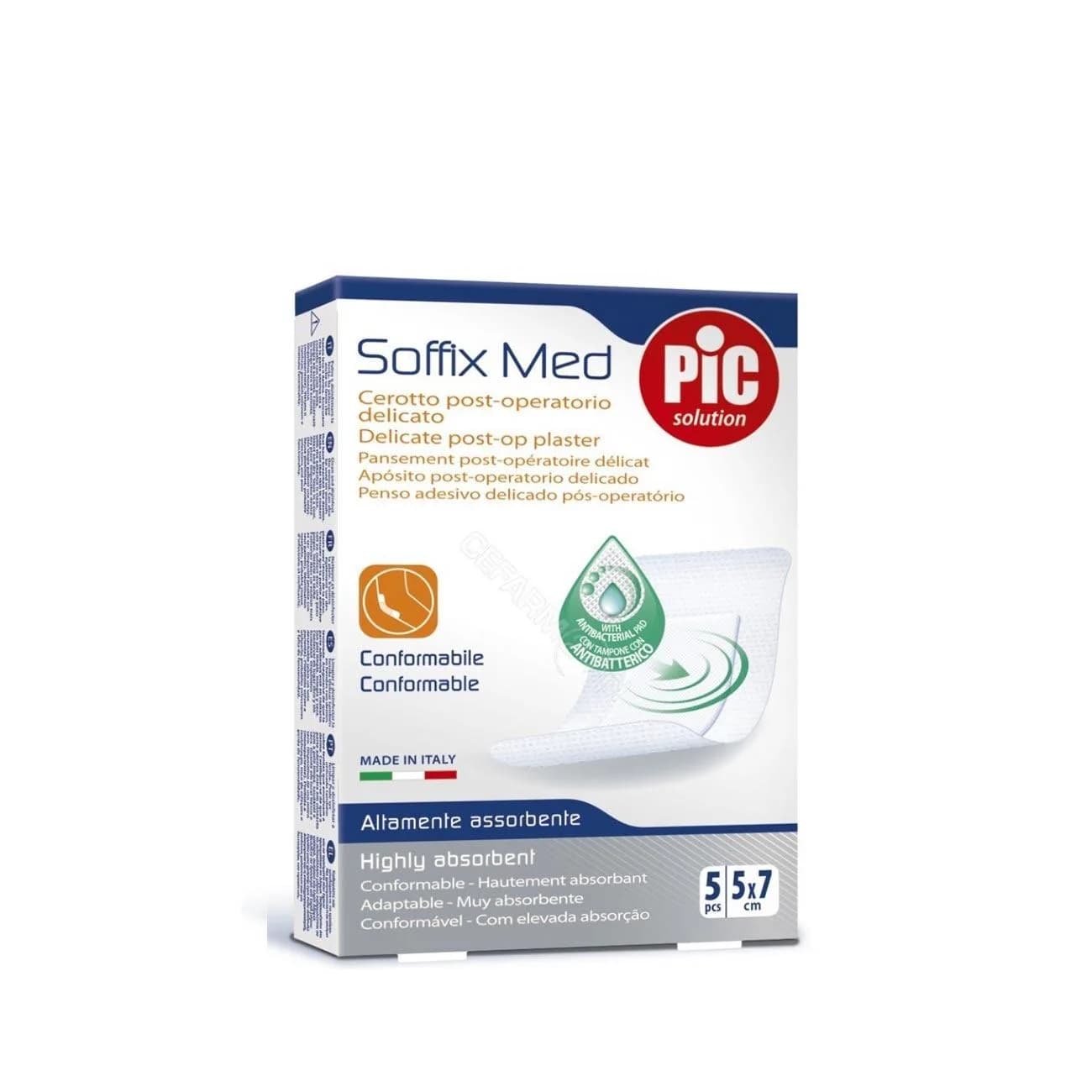 Pic Soffix Med Dressing, 15x10 cm, 5 pcs