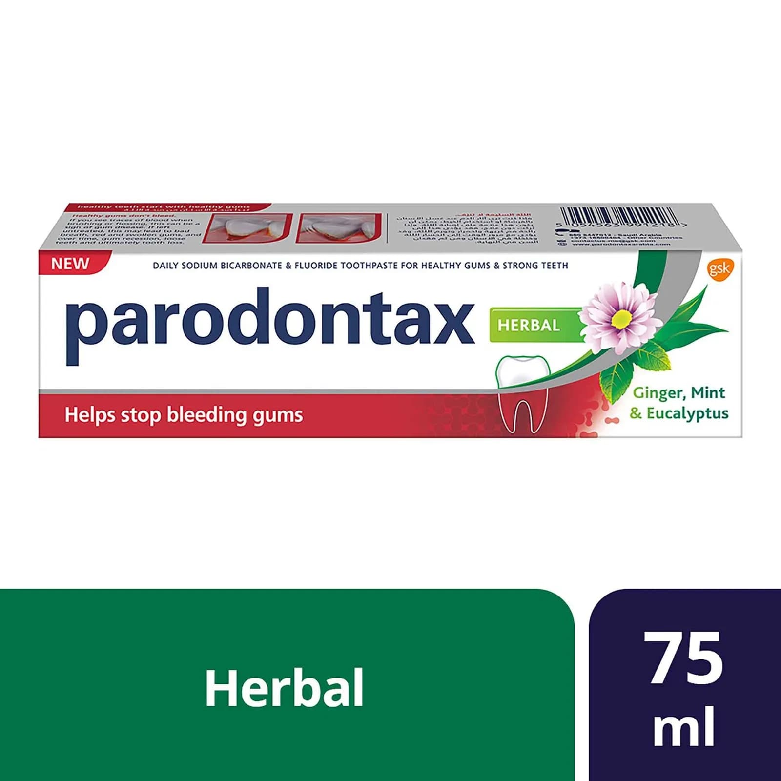 Parodontax Herbal Ginger Mint Toothpaste 75 ml