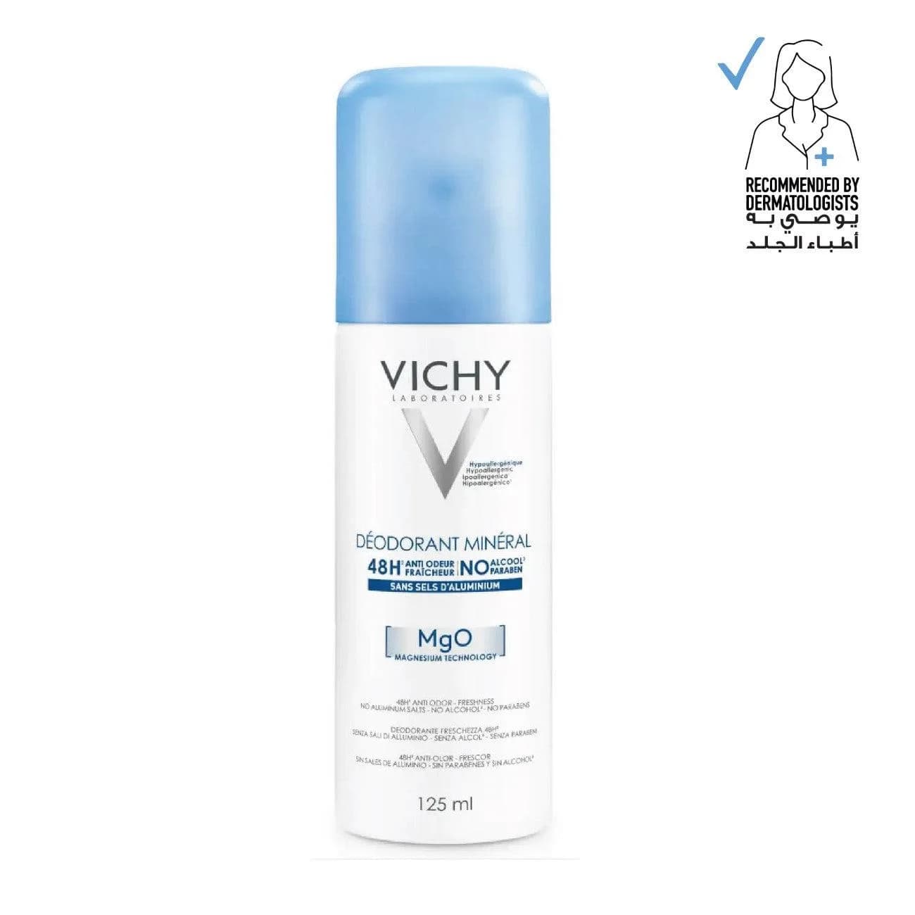 Vichy Deodorant Spray Mineral Aerossa 125 ml