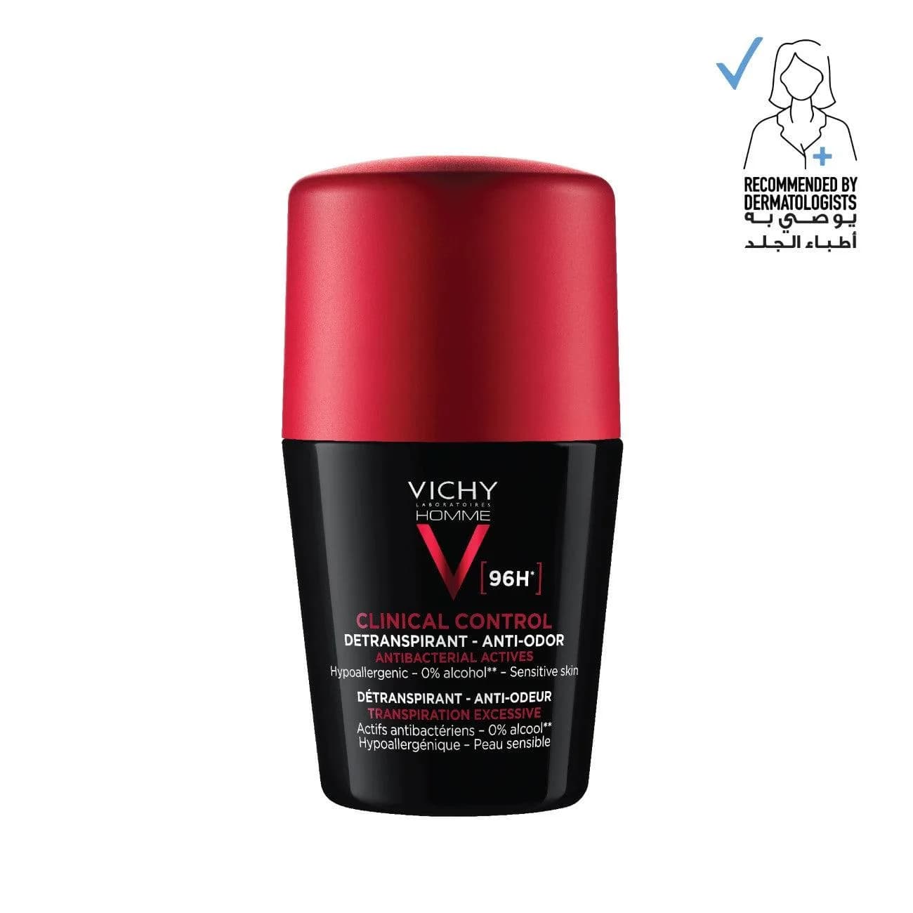 Vichy Homme Deodorant Clinical Control 96hrs 50 ml