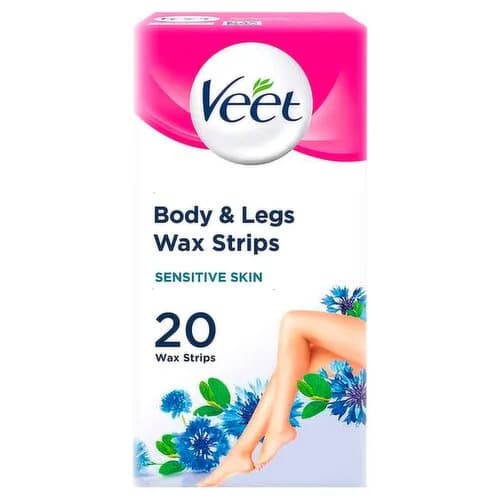 Veet Easy Gel Wax Strips Sensitive Skin 20 Strips