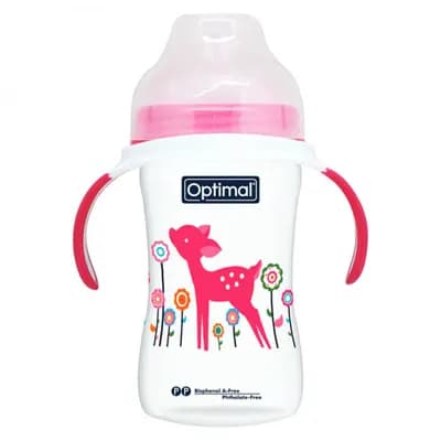 Optimal Extra Wide Neck Feeding Bottle with Handle