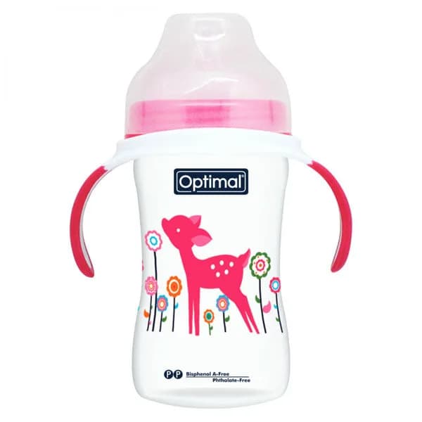 Optimal Extra Wide Neck Feeding Bottle with Handle