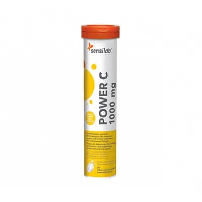 Sensilab Power C Orange 1000mg 20 Effervescent Tablets