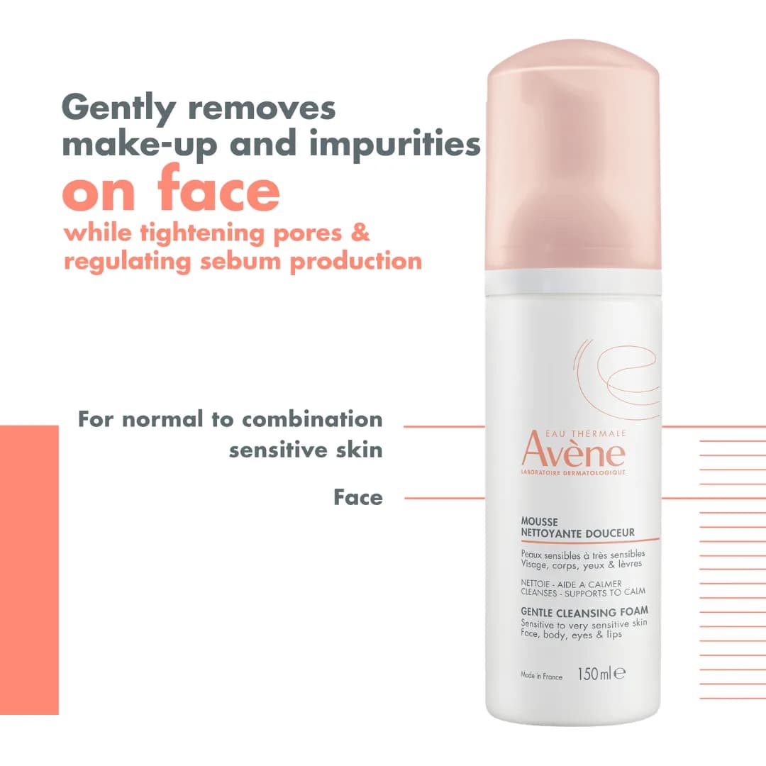Avene Hydrance Optimale Light + Cleansing Mousse 40+150 ml