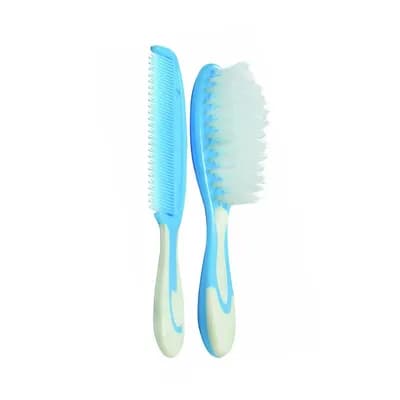 Optimal Natural Bristles Baby Brush and Comb Set