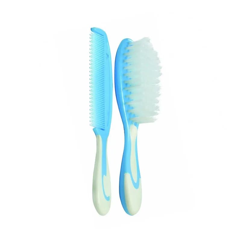 Optimal Natural Bristles Baby Brush and Comb Set