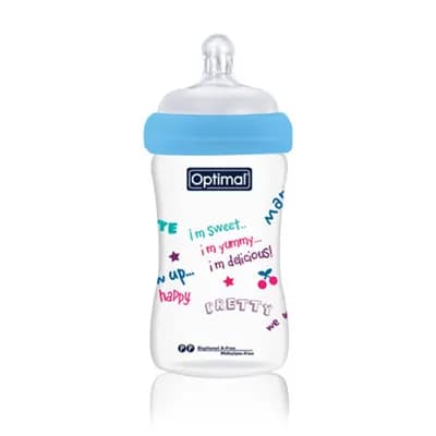 Optimal Wide Neck Feeding Bottle with Handle 240 ml
