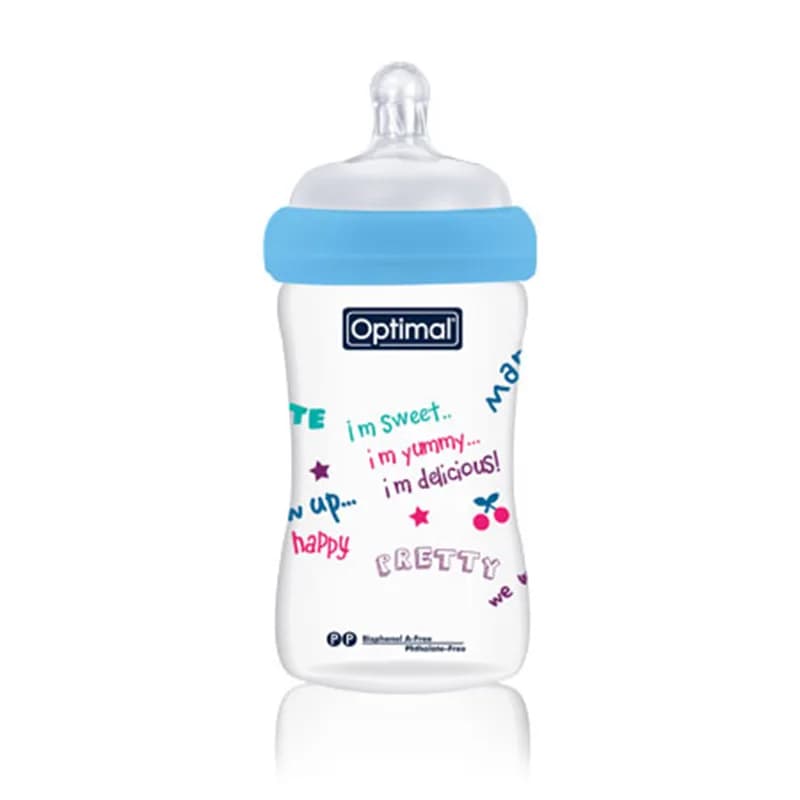 Optimal Wide Neck Feeding Bottle with Handle 240 ml