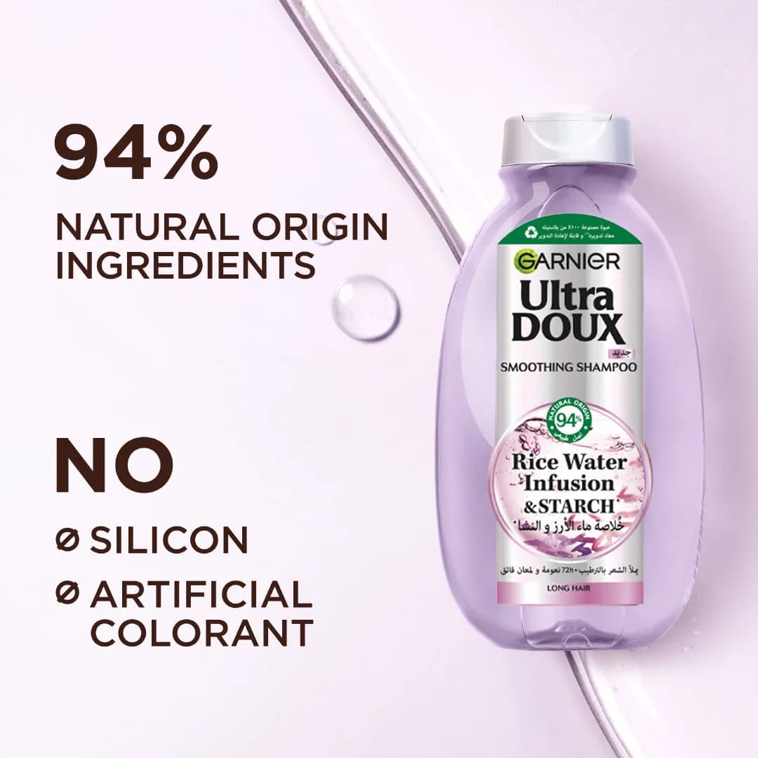 Garnier Ultra Doux Rice Water Shampoo 400ml