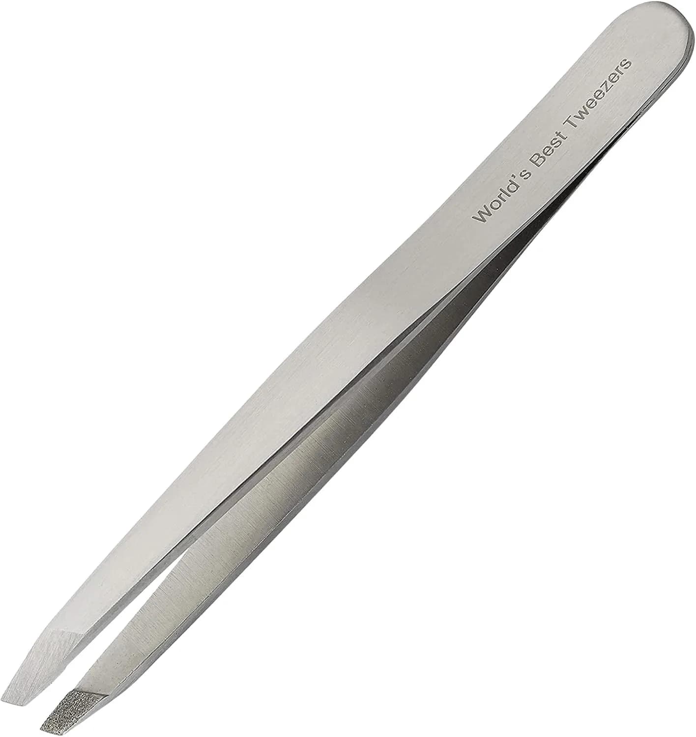 Or Bleu Diamond Slant Tip Tweezers