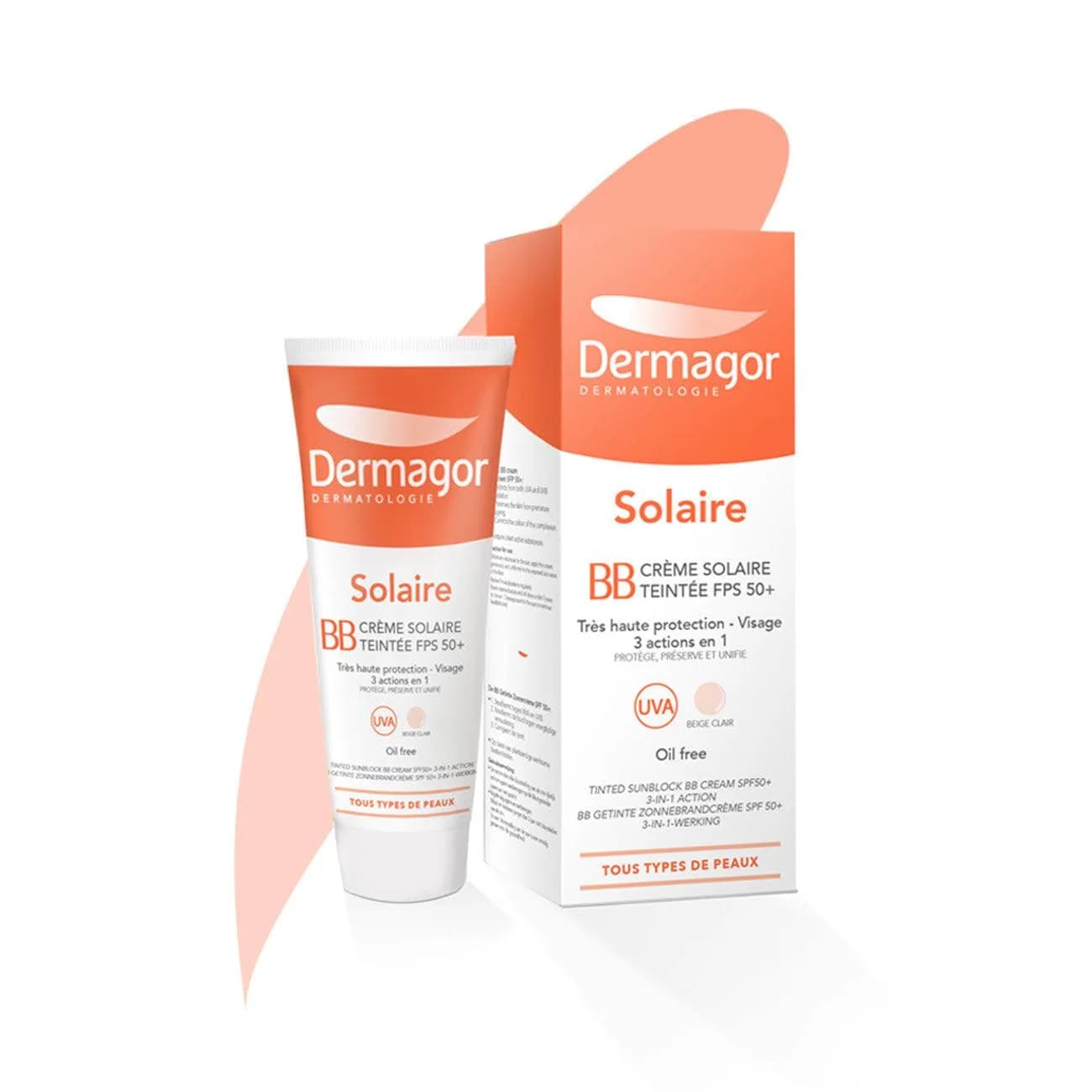 Dermagor BB Cream Solaire Teintee Clair SPF 50+
