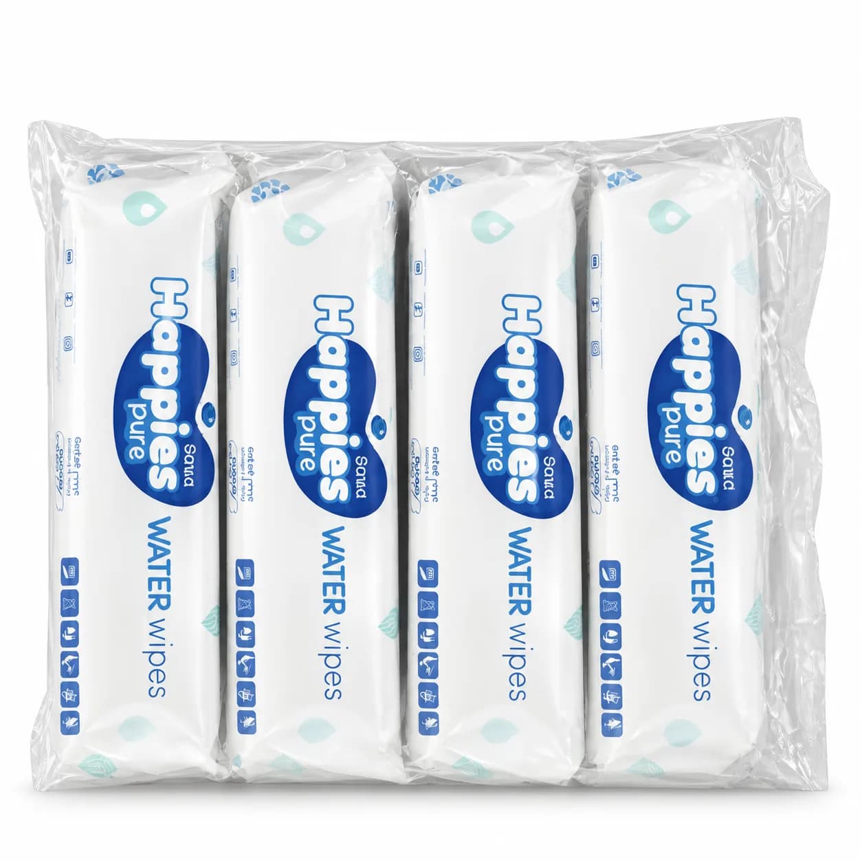 Happies Pure Aqua Clean Wipes
