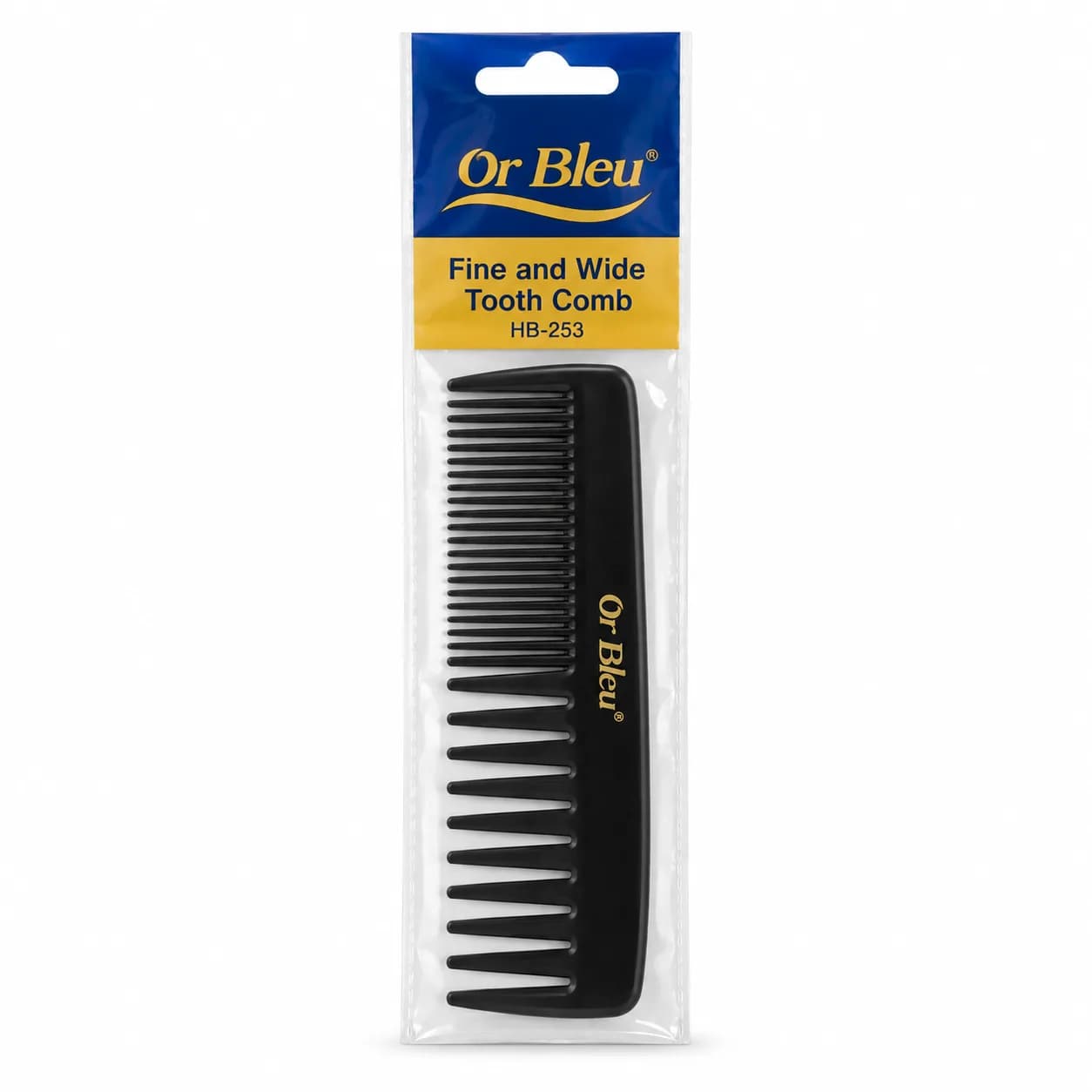 Or Bleu Fine and Wide Tooth Comb HB-253