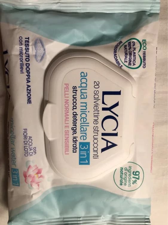 Lycia Proderma Makeup Remover Wipes Oily Skin