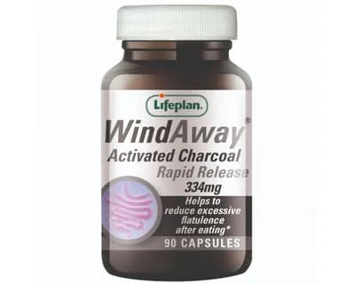 Lifeplan Wind Away Charcoal 334mg 30 Capsules