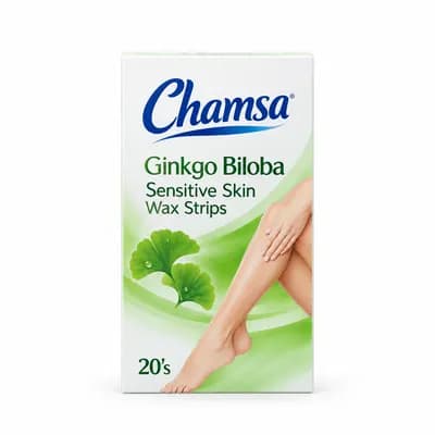 Chamsa Ginkgo Biloba Sensitive Skin Wax Strips 20's