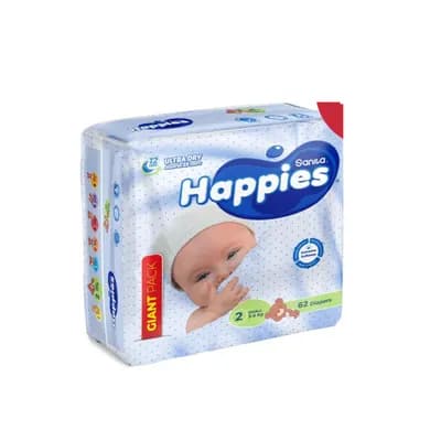 Happies Aqua Diapers Large+ (14 kg)