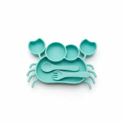 Bebe BBD-6152 Rainbow Silicone Feeding Set
