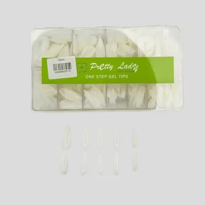 Pretty Lady Clear One Step Gel Nail Tips