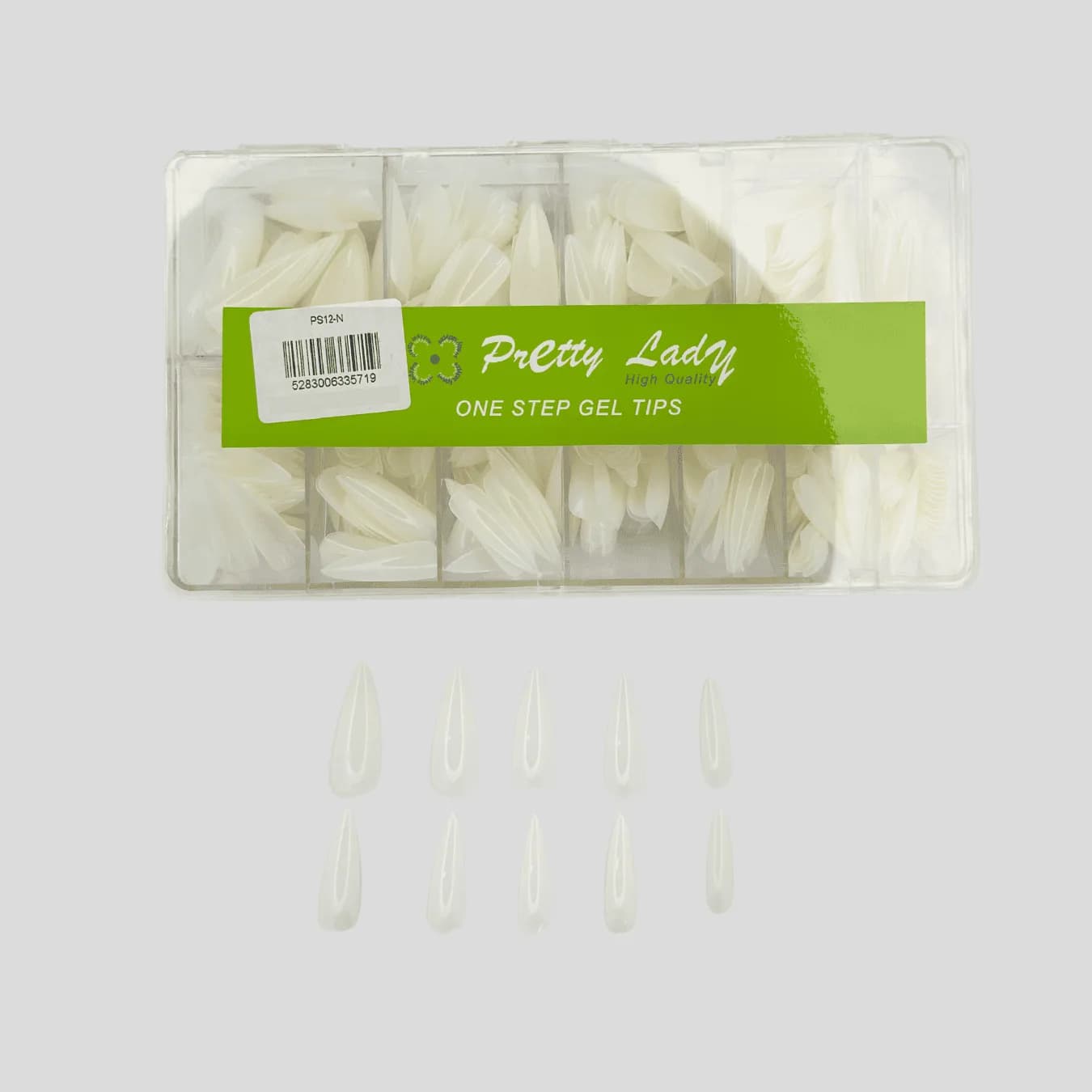 Pretty Lady Clear One Step Gel Nail Tips