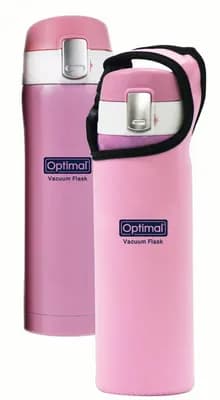 Optimal Stainless Steel Vacuum Thermos 480 ml Pink