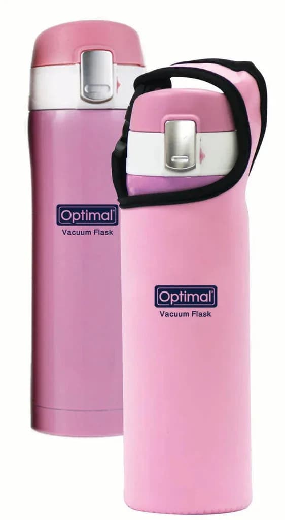 Optimal Stainless Steel Vacuum Thermos 480 ml Pink