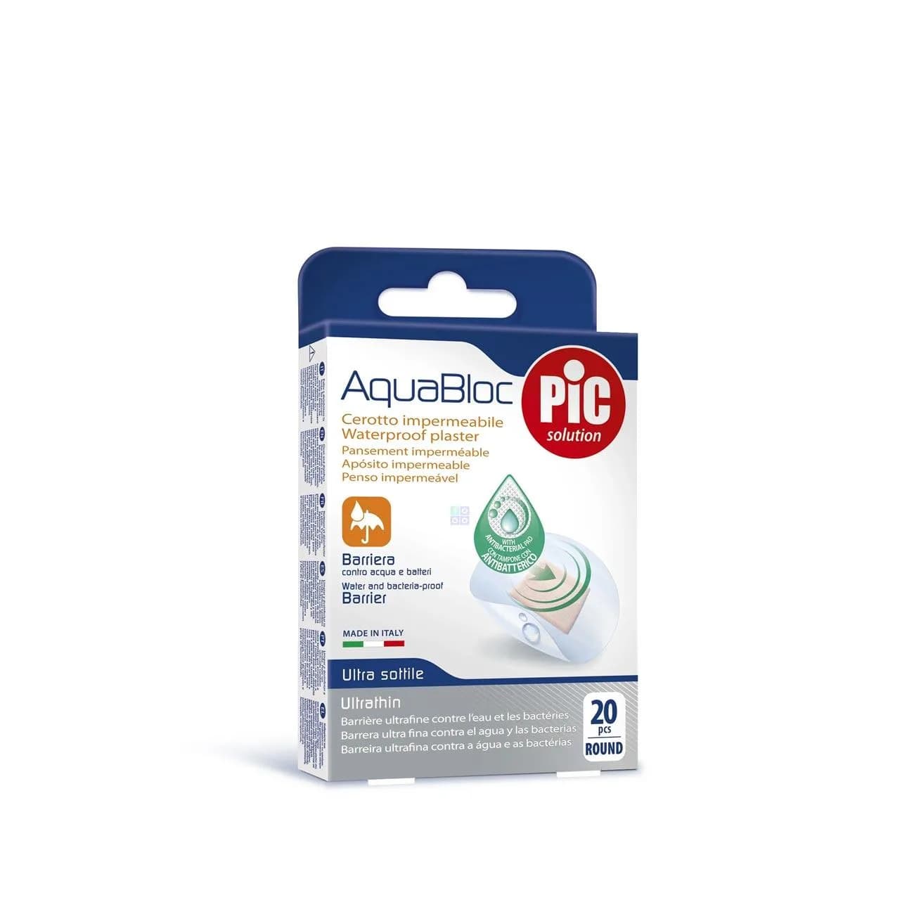 Pic Aquabloc Round Plasters 20 pcs