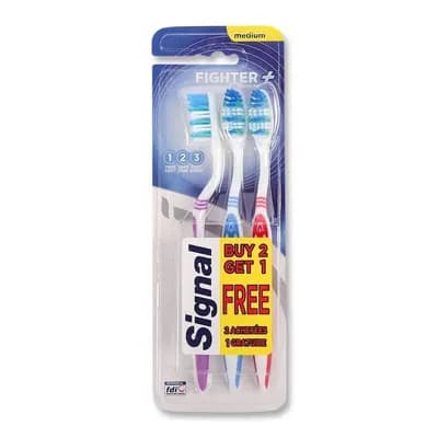 Signal Fighter Toothbrush Medium 2+1